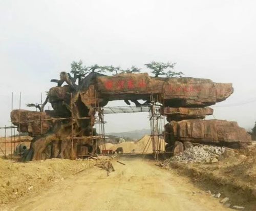 大连假山凉亭制作